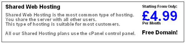 Shared Web Hosting